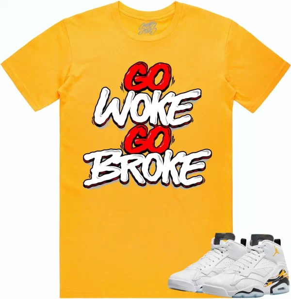 Jordan MVP 678 Yellow Ochre Shirt to Match - RED GO WOKE GO BROKE Jezsport.com