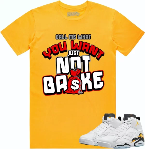 Jordan MVP 678 Yellow Ochre Shirt to Match - RED NOT BROKE Jezsport.com