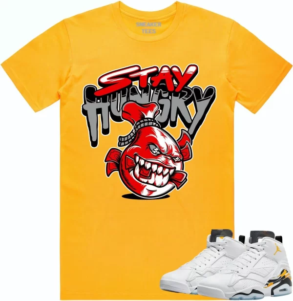 Jordan MVP 678 Yellow Ochre Shirt to Match - RED STAY HUNGRY Jezsport.com