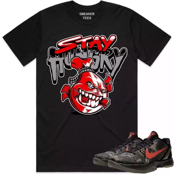 Kobe 6 Italian Camo 6s Shirt to Match - RED STAY HUNGRY Jezsport.com