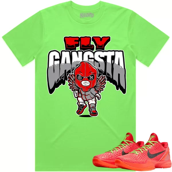 Kobe 6 Reverse Grinch 6s Shirt to Match - RED FLY GANGSTA Jezsport.com