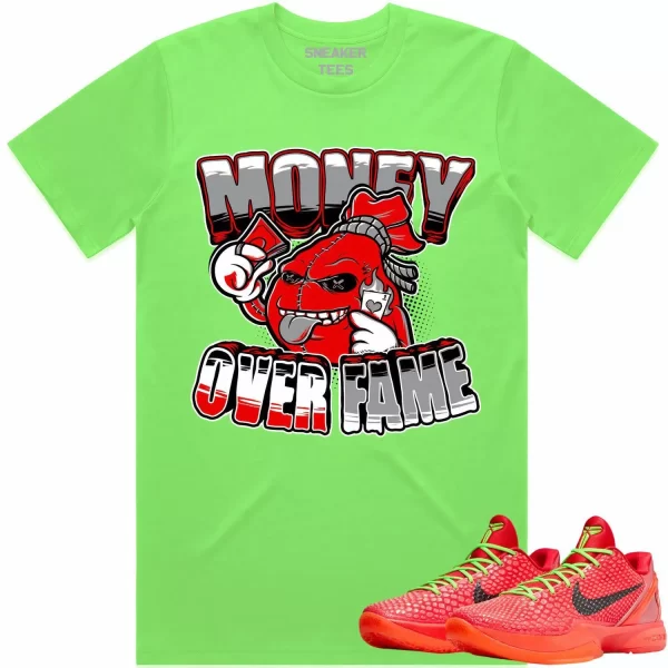 Kobe 6 Reverse Grinch 6s Shirt to Match - RED MOF Jezsport.com