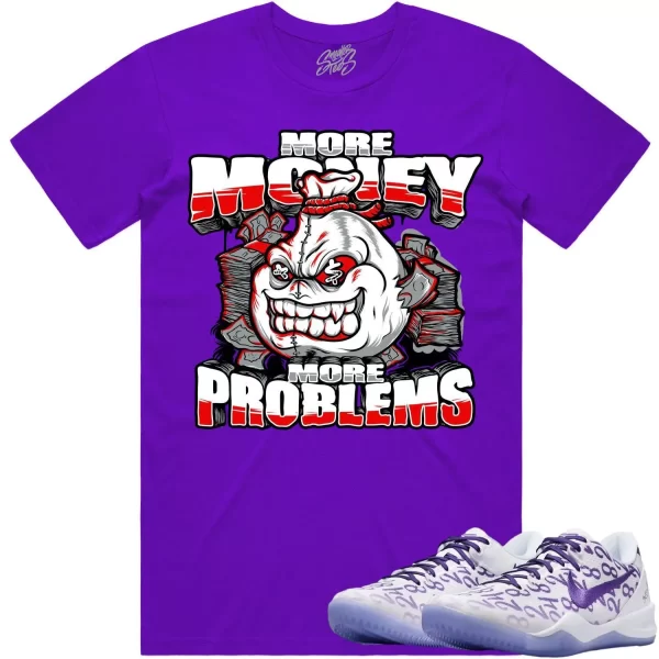 Kobe 8 Court Purple 8s Shirt to Match - RED MORE PROBLEMS Jezsport.com