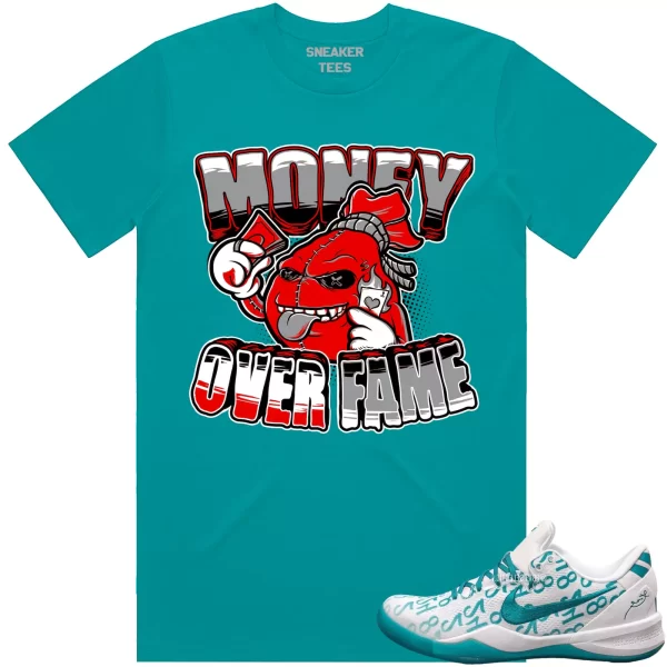 Kobe 8 Protro Radiant Emerald 8s Shirt to Match - RED MOF Jezsport.com