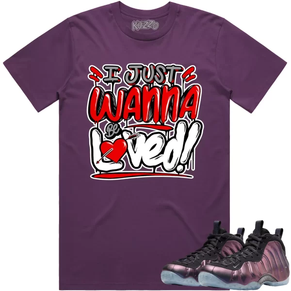 Eggplant Foamposites Shirt to Match - RED LOVED Jezsport.com