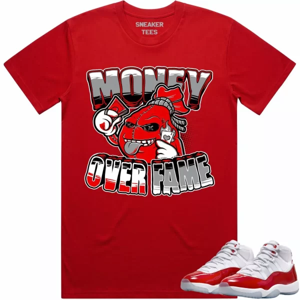 Jordan 11 Cherry 11s Shirt to Match - RED MOF Jezsport.com