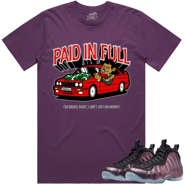 Eggplant Foamposites Shirt to Match - RED PAID Jezsport.com