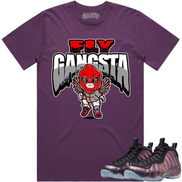 Eggplant Foamposites Shirt to Match - RED FLY GANGSTA Jezsport.com