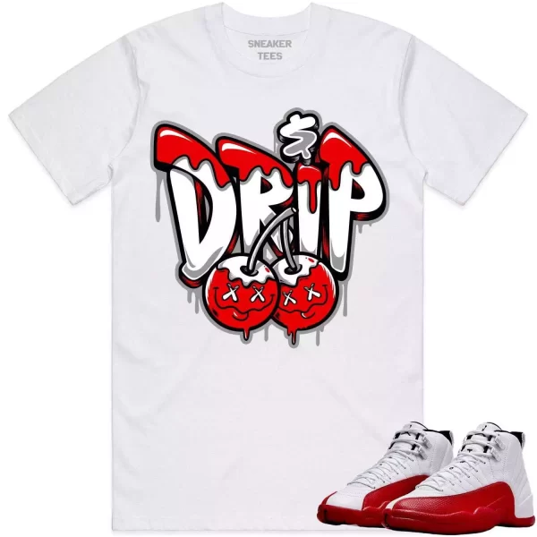 Jordan 12 Cherry 12s Shirt to Match - RED MONEY DRIP Jezsport.com