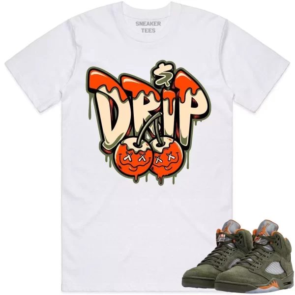 Jordan Retro 5 Olive 5s Shirt to Match - CELADON MONEY DRIP Jezsport.com