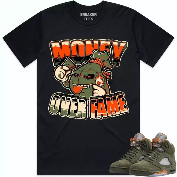 Jordan Retro 5 Olive 5s Shirt to Match - CELADON MOF Jezsport.com