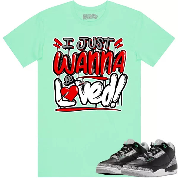 Jordan 3 Green Glow 3s Shirt to Match - RED LOVED Jezsport.com