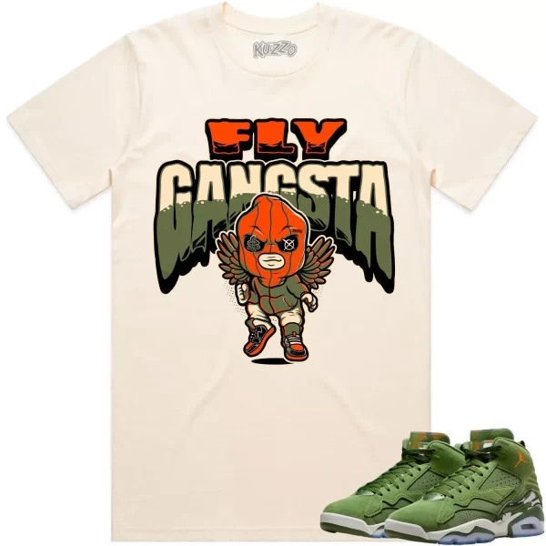 Jordan MVP Olive Sky J Shirt to Match - CELADON FLY GANGSTA Jezsport.com