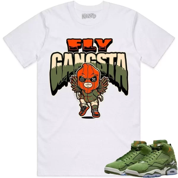 Jordan MVP Olive Sky J Shirt to Match - CELADON FLY GANGSTA Jezsport.com