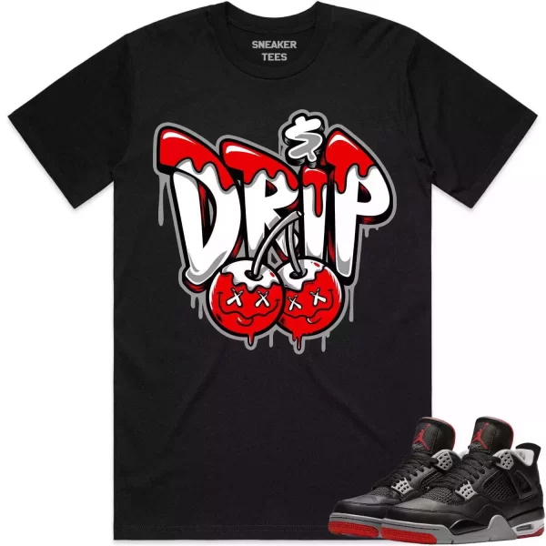 Jordan 4 Bred Reimagined 4s Shirt to Match - RED MONEY DRIP Jezsport.com