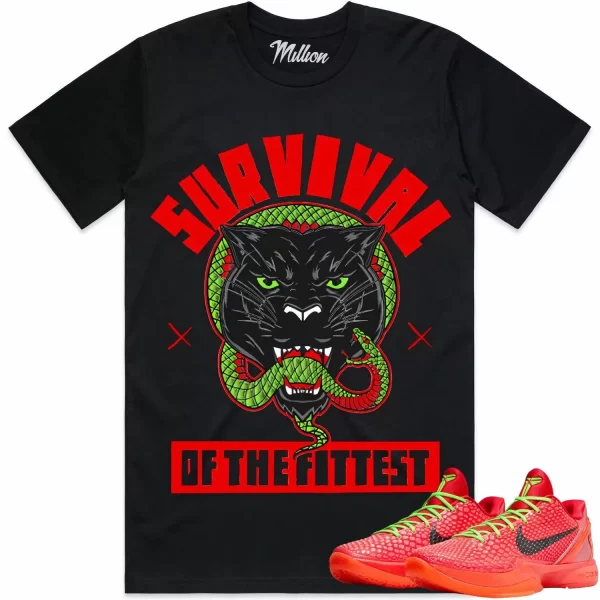 SURVIVAL : Black Sneaker Tees Shirt Jezsport.com