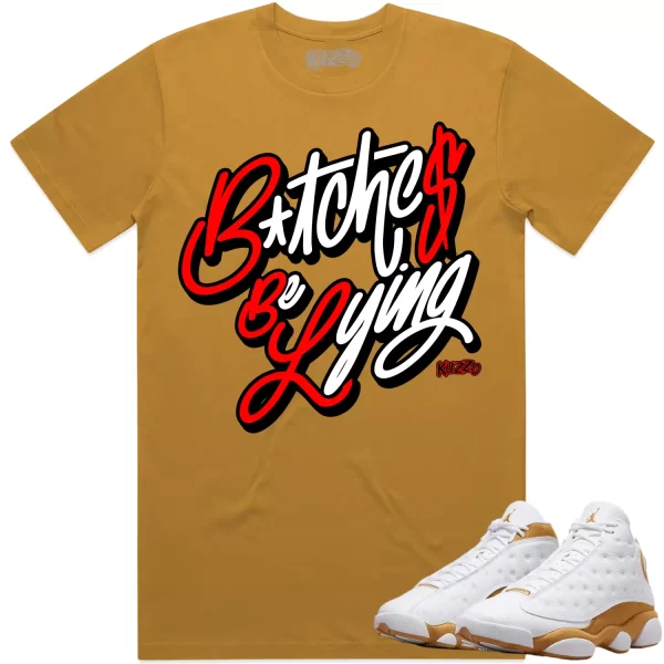 Jordan 13 Wheat 13s Shirt to Match - RED BBL Jezsport.com