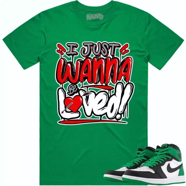 Jordan 1 Lucky Green 1s Shirt to Match - RED LOVED Jezsport.com