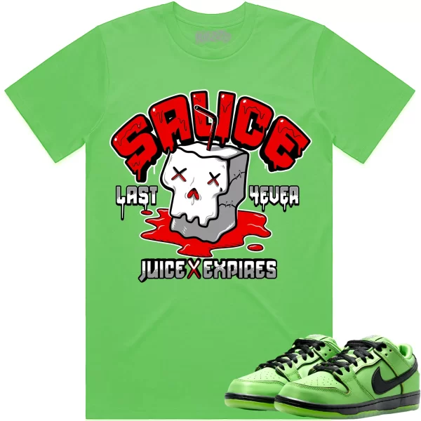 Buttercup PowerPuff Girls Dunks Shirt to Match - RED SAUCE Jezsport.com