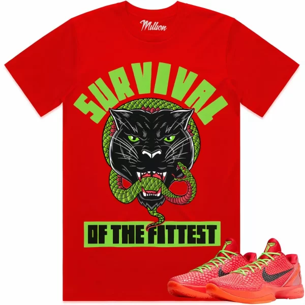 SURVIVAL : Red Sneaker Tees Shirt Jezsport.com