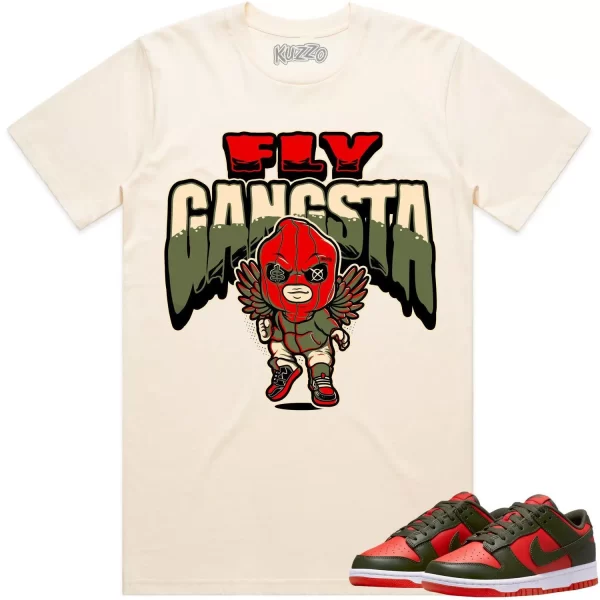 Mystic Red Dunks Shirt to Match - OLIVE FLY GANGSTA Jezsport.com