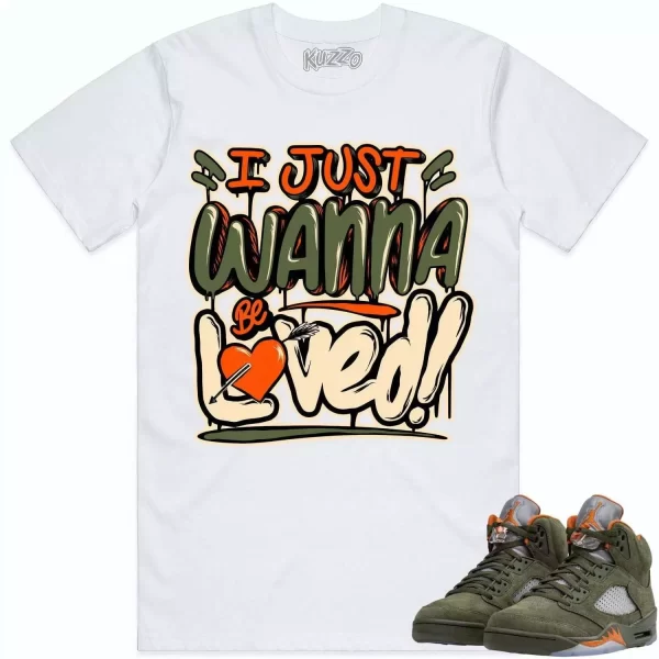 Jordan Retro 5 Olive 5s Shirt to Match - CELADON LOVED Jezsport.com