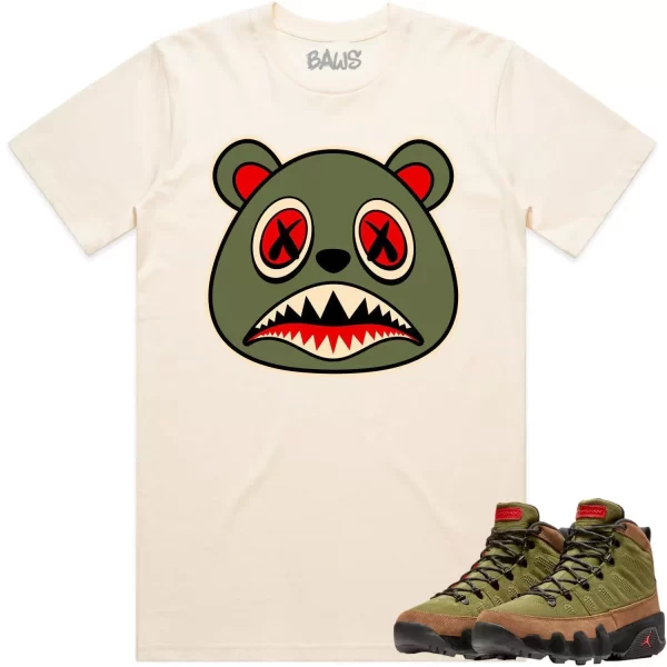 Jordan 9 Beef Broccoli 9s Shirt to Match - OLIVE BAWS BEAR Jezsport.com