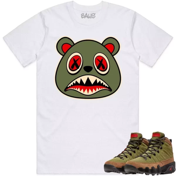 Jordan 9 Beef Broccoli 9s Shirt to Match - OLIVE BAWS BEAR Jezsport.com