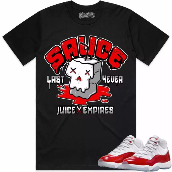 Jordan 11 Cherry 11s Shirt to Match - RED SAUCE Jezsport.com