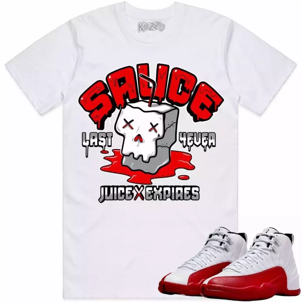 Jordan 12 Cherry 12s Shirt to Match - RED SAUCE Jezsport.com