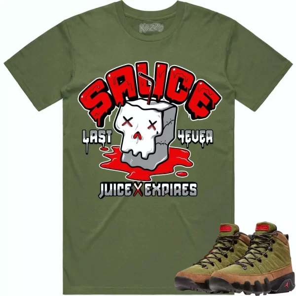 Jordan 9 Beef Broccoli 9s Shirt to Match - RED SAUCE Jezsport.com