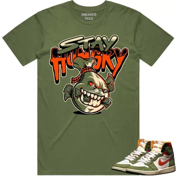 Jordan 1 Celadon 1s Shirt to Match - CELADON STAY HUNGRY Jezsport.com