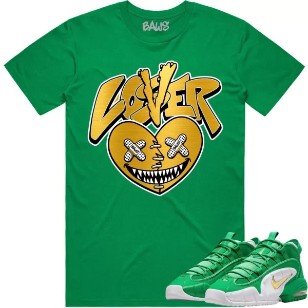 Penny 1 Stadium Green 1s Shirt to Match - GOLD METALLIC LOVER LOSER BAWS Jezsport.com