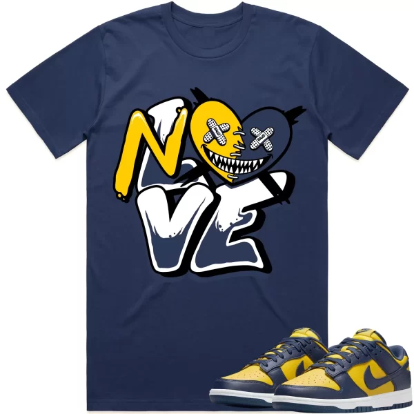 Michigan Dunks Shirt to Match - MICHIGAN NO LOVE BAWS Jezsport.com