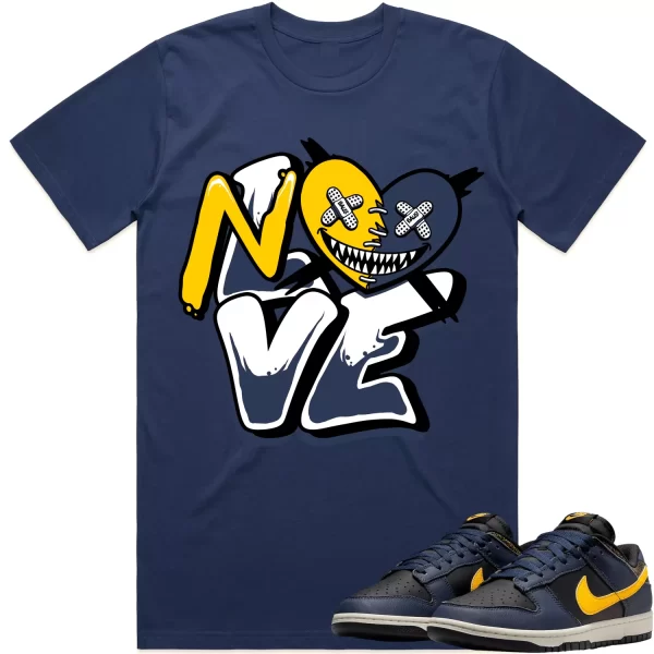 Michigan Vintage Dunks Shirt to Match - MICHIGAN NO LOVE BAWS Jezsport.com