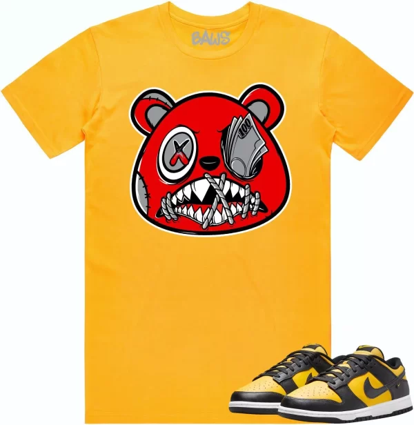 Black University Gold Dunks Shirt to Match - ANGRY MONEY TALKS BAWS Jezsport.com