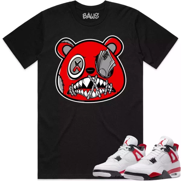 Jordan 4 Red Cement 4s Shirt to Match - ANGRY MONEY TALKS BAWS Jezsport.com