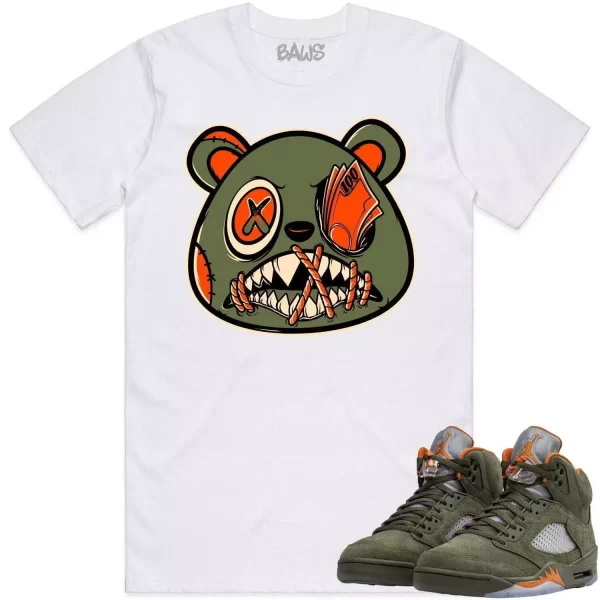 Jordan Retro 5 Olive 5s Shirt to Match - CELADON MONEY TALKS BAWS Jezsport.com