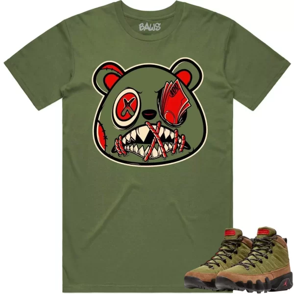 Jordan 9 Beef Broccoli 9s Shirt to Match - OLIVE MONEY TALKS BAWS Jezsport.com