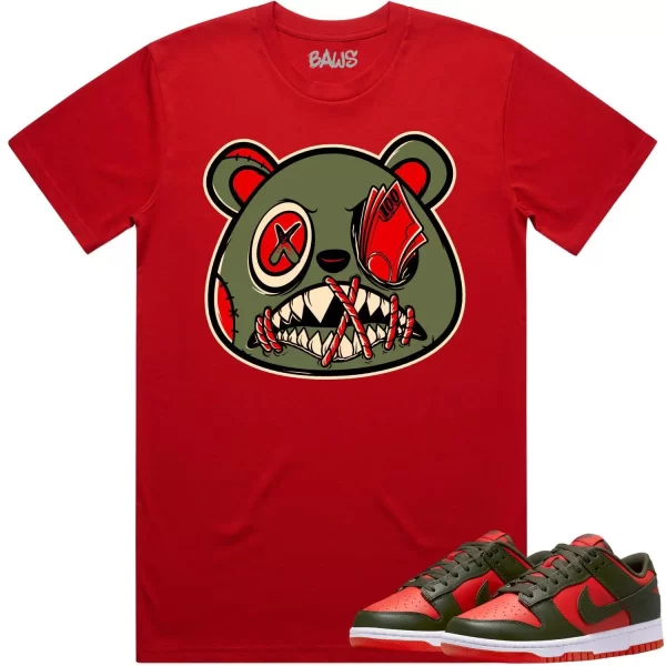 Mystic Red Dunks Shirt to Match - OLIVE MONEY TALKS BAWS Jezsport.com