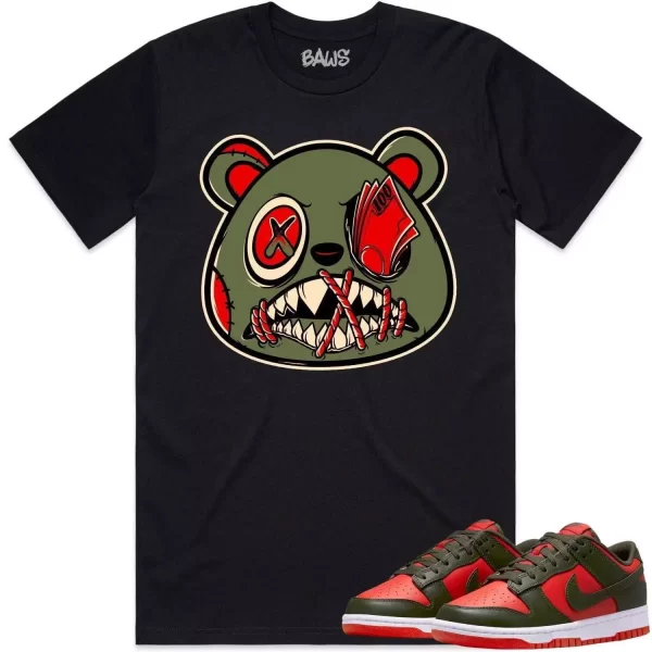 Mystic Red Dunks Shirt to Match - OLIVE MONEY TALKS BAWS Jezsport.com