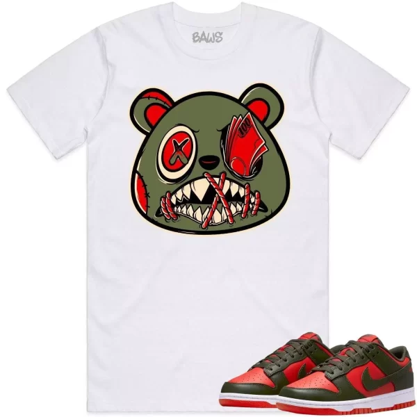 Mystic Red Dunks Shirt to Match - OLIVE MONEY TALKS BAWS Jezsport.com