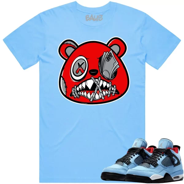 Jordan 4 Cactus Jack 4s Shirt to Match - ANGRY MONEY TALKS BAWS Jezsport.com