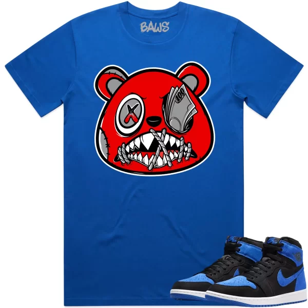 Jordan 1 Royal Suede 1s Shirt to Match - ANGRY MONEY TALKS BAWS Jezsport.com