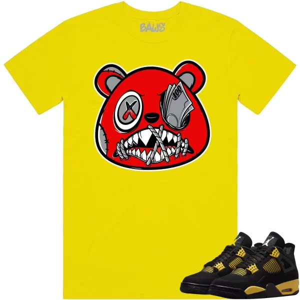 Jordan 4 Thunder 4s Shirt to Match - ANGRY MONEY TALKS BAWS Jezsport.com