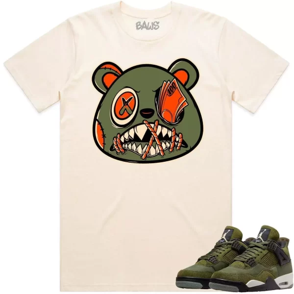 Jordan 4 Craft Olive 4s Shirt to Match - CELADON MONEY TALKS BAWS Jezsport.com