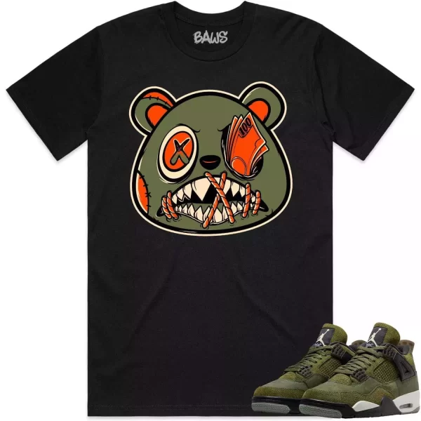 Jordan 4 Craft Olive 4s Shirt to Match - CELADON MONEY TALKS BAWS Jezsport.com