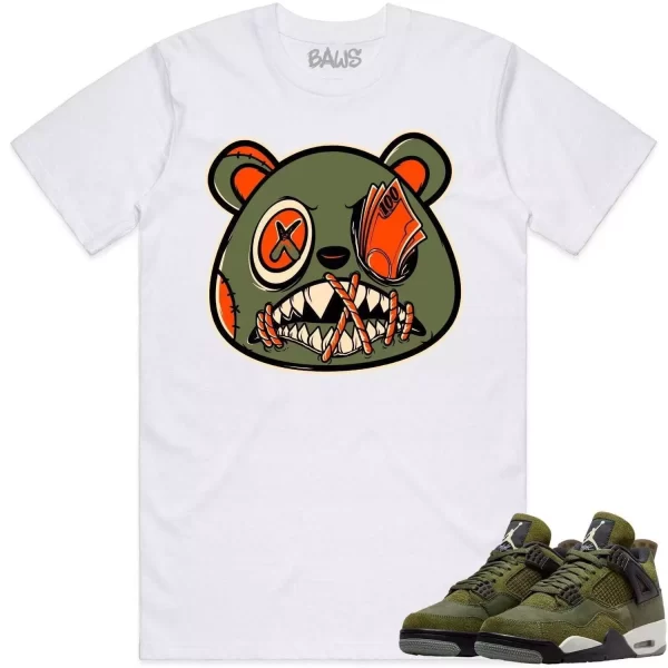 Jordan 4 Craft Olive 4s Shirt to Match - CELADON MONEY TALKS BAWS Jezsport.com