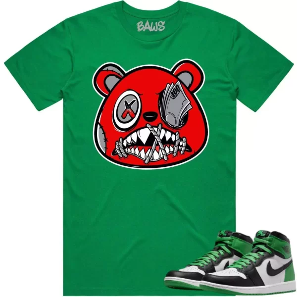 Jordan 1 Lucky Green 1s Shirt to Match - ANGRY MONEY TALKS BAWS Jezsport.com