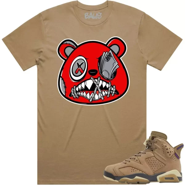 Jordan 6 Gore Tex Brown Kelp 6s Shirt to Match - ANGRY MONEY TALKS BAWS Jezsport.com